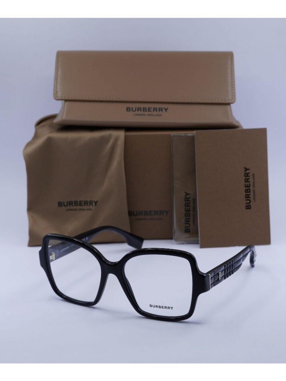 Burberry BE2374 3001 Square Eyeglasses 54mm - Black